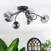 Chehalis Plafondlamp, Kogellampje 58 cm Duidelijk, Rookkleurig, 6-lichts