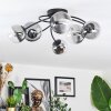 Chehalis Plafondlamp, Kogellampje 58 cm Duidelijk, Rookkleurig, 6-lichts