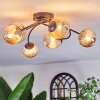 Chehalis Plafondlamp, Kogellampje 56 cm Amber, 6-lichts