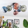 Chehalis Plafondlamp, Kogellampje 64 cm Blauw, Groen, Duidelijk, Koperkleurig, 6-lichts