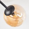 Chehalis Plafondlamp, Kogellampje 55 cm Amber, Rookkleurig, 6-lichts
