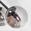Chehalis Plafondlamp, Kogellampje 18 cm Rookkleurig, 6-lichts