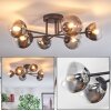 Chehalis Plafondlamp, Kogellampje 18 cm Duidelijk, Rookkleurig, 6-lichts