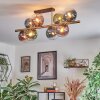 Gastor Plafondlamp, Kogellampje Goud, Zwart, 8-lichts