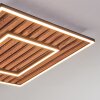 Meron Plafondlamp LED houtlook, Zwart, 1-licht