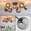 Chehalis Plafondlamp, Kogellampje Duidelijk, Rookkleurig, 6-lichts