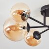 Chehalis Plafondlamp, Kogellampje Amber, 6-lichts