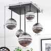 Chehalis Plafondlamp, Kogellampje Rookkleurig, 5-lichts