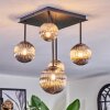 Chehalis Plafondlamp, Kogellampje Rookkleurig, 5-lichts