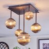 Chehalis Plafondlamp, Kogellampje Rookkleurig, 5-lichts