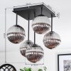 Chehalis Plafondlamp, Kogellampje Rookkleurig, 5-lichts