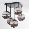 Chehalis Plafondlamp, Kogellampje Rookkleurig, 5-lichts