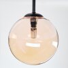 Chehalis Plafondlamp, Kogellampje 34 cm Amber, 3-lichts