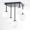 Chehalis Plafondlamp, Kogellampje Wit, 5-lichts