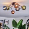 Chehalis Plafondlamp, Kogellampje Blauw, Groen, Koperkleurig, 6-lichts