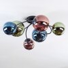 Chehalis Plafondlamp, Kogellampje Blauw, Groen, Koperkleurig, 6-lichts
