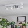Narel Plafondlamp, Plafondspot LED Wit, 4-lichts