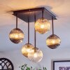 Chehalis Plafondlamp, Kogellampje Amber, Duidelijk, Rookkleurig, 5-lichts Chehalis Plafondlamp, Kogellampje Amber, Duidelijk, Rookkleurig, 5-lichts