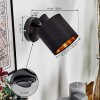 Alsen Wandlamp, Muurspot Zwart, 1-licht