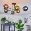 Gastor Plafondlamp, Kogellampje 80 cm Blauw, Groen, Koperkleurig, 6-lichts
