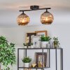 Ripoll Plafondlamp, Kogellampje Chroom, Rookkleurig, 2-lichts