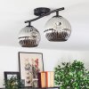 Ripoll Plafondlamp, Kogellampje Chroom, Rookkleurig, 2-lichts