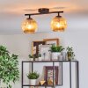 Gastor Plafondlamp, Kogellampje Amber, 2-lichts