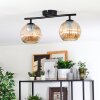 Gastor Plafondlamp, Kogellampje Amber, 2-lichts