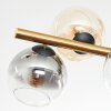 Koyoto Plafondlamp, Kogellampje Goud, Zwart, 8-lichts