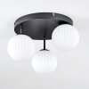 Chehalis Plafondlamp, Kogellampje Wit, 3-lichts
