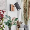 Javel Wandlamp, Muurspot Chroom, Natuurlijke kleuren, Zwart, 1-licht