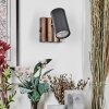 Javel Wandlamp, Muurspot Chroom, Natuurlijke kleuren, Zwart, 1-licht