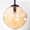 Chehalis Plafondlamp, Kogellampje 30 cm Amber, 3-lichts