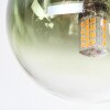 Chehalis Plafondlamp, Kogellampje Blauw, Groen, Duidelijk, Koperkleurig, 5-lichts