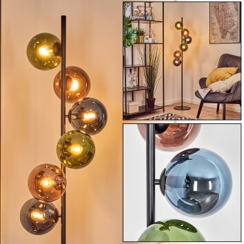 Gastor Kogellampje, Staande lamp 34 cm Blauw, Groen, Koperkleurig, 6-lichts Gastor Kogellampje, Staande lamp 34 cm Blauw, Groen, Koperkleurig, 6-lichts