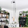 Sydan Hanglamp, Hanglamp Natuurlijke kleuren, Zwart, 1-licht