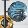 Koyoto Plafondlamp, Kogellampje 31 cm Blauw, Goud, Koperkleurig, 4-lichts