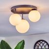 Chehalis Plafondlamp, Kogellampje 30 cm Wit, 3-lichts