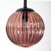 Chehalis Plafondlamp, Kogellampje 30 cm Blauw, Groen, Koperkleurig, 3-lichts