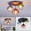 Chehalis Plafondlamp, Kogellampje 30.5 cm Blauw, Groen, Duidelijk, Koperkleurig, 3-lichts
