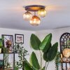 Chehalis Plafondlamp, Kogellampje 30.5 cm Blauw, Groen, Duidelijk, Koperkleurig, 3-lichts