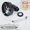 Cavaca Wandlamp, Muurspot Zwart, 1-licht