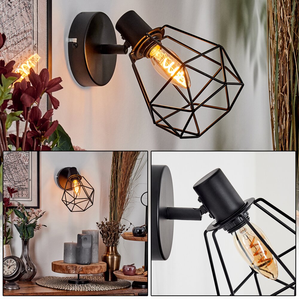 Yaak Wandlamp, Muurspot Zwart, 1-licht main product photo