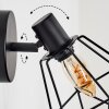 Yaak Wandlamp, Muurspot Zwart, 1-licht