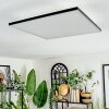 Barullu Plafondlamp, Paneel LED Zwart, Wit, 1-licht