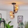 Koyoto Plafondlamp, Kogellampje 31 cm Amber, Duidelijk, Rookkleurig, 4-lichts