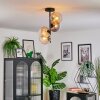 Koyoto Plafondlamp, Kogellampje 31 cm Amber, Duidelijk, Rookkleurig, 4-lichts