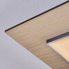 Barullu Plafondlamp, Paneel LED houtlook, Zwart, Wit, 1-licht