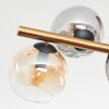 Koyoto Plafondlamp, Kogellampje Goud, Zwart, 8-lichts