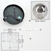 Chehalis Plafondlamp, Kogellampje 30.5 cm Rookkleurig, 3-lichts